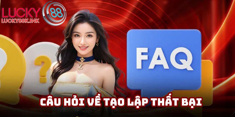 Câu hỏi thường gặp tạo lập thất bại