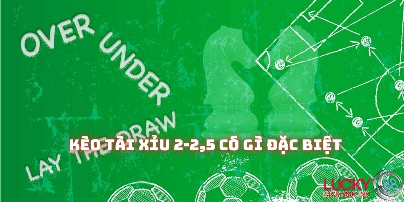 Kèo Tài Xỉu 2-2,5 có thể xảy ra tình huống cả 2 cửa sẽ thắng hoặc thua nửa